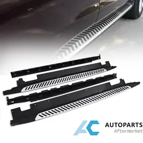 Acus25111303 Ac-autoparts Aftermarket Fits 2019-2023 Bmw X5 G05 Side Step Bars Running Boards Aluminum Diagonal Stripe