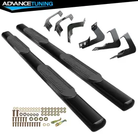 Adv-12-b36s1046 Advancetuning For 07-21 Toyota Tundra Double Cab 5 Inch Oval Running Boards Side Step Nerf Bar