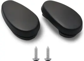 Aftermarket 68044463 Tubular Side Steps Bars End Caps Replacement Set Fits 2009-2022 Dodge Ram 1500