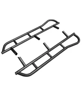 2001a-ap-kt Allpro Offroad Rocker Guards Rock Sliders Steel Natural Weld-on Pickup Standard
