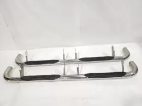 122.am1504 American Motors Pair Of Chrome Running Boards Dented On The Bottom Oem 03 05 06 07 09hummer H2
