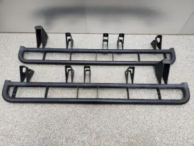 122.am1607 American Motors 2003-2009 Hummer H2 Running Board Rock Rail Slider Step Bar Pair Used Oem