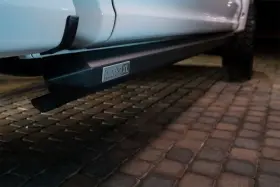 77254-01a Amp Research Powerstepxl Running Boards For 2019-24 Chevy Gmc Crew Cab