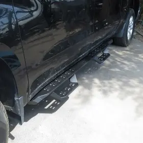 Wb03rjg1b Apg For Chevy Silverado 3500 Hd 07-19 Nerf Bars 5 Inch Rs Drop Style Cab Length Black