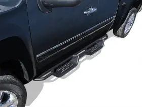 Ib-3c804n Aps Black Side Step Nerf Bars For 07-18 Silverado Sierra Double Cab