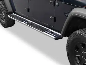 Ib-6j884m Aps Chrome Nerf Bar Steps For 20-26 Jeep Gladiator Crew Cab