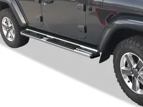 Ib-6j888l Aps Chrome Board Side Steps Fit 18-26 Jeep Wrangler Jl 4dr
