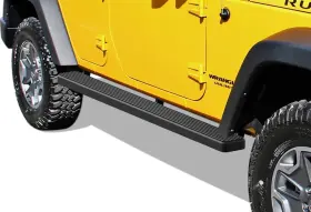 Ib-j5107b Aps Iboard Running Boards 5 Inches Matte Black Fit 07-18 Jeep Wrangler Jk 4dr
