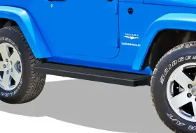 Ib-j6106b Aps Iboard Running Boards 6 Inches Matte Black Fit 07-18 Jeep Wrangler Jk 2dr