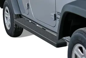 Ib-j6107b Aps Running Boards 6 Inches Matte Black Fit 07-18 Jeep Wrangler Jk 4dr