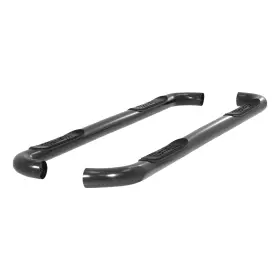 203006 Aries 3in Round Black Steel Side Truck Steps Nerf Bars Running Boards