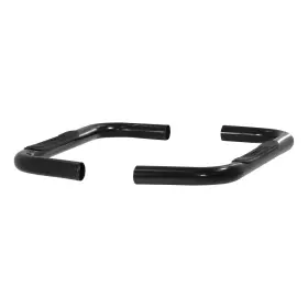203034 Aries 3in Round Black Steel Side Truck Steps Nerf Bars Running Boards
