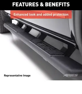 2055180 Aries 8 Pack Versatrac Bracket Kit Covers 501535 Black Thermo Rubber #3
