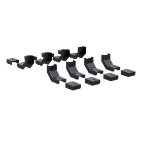 2055180 Aries 8 Pack Versatrac Bracket Kit Covers 501535 Black Thermo Rubber