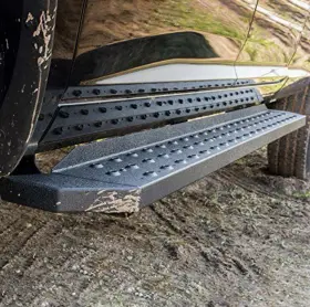 2055520 Aries Ridgestep 53 Inch Black Steel Running Boards For Select Ford F-series