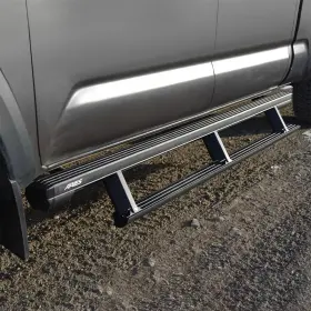 3047953 Aries 79 Inch Powered Running Boards For Select Toyota Tacoma Crew #3