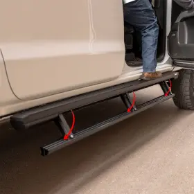 3047975 Aries Actiontrac 79 Inch Powered Running Boards For Select Jeep Gladiator