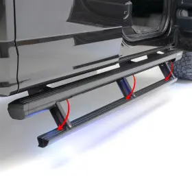 3048314 Aries Actiontrac 83 Inch Powered Running Boards For Select Ram 1500 Crew Cab