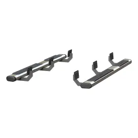 4444048 Aries 6 Inch X 75 Polished Stainless Oval Truck Side Step Nerf Bars Boards