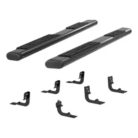 4445044 Aries 6in Black Oval Steps For Select Ram 1500/2500/3500 Crew Or Quad Cab