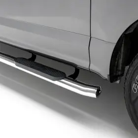 S223005-2 Aries 4 Inch Polish Stainless Oval Side Bars For Select Ford F-250 F-350