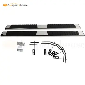 12429403 Auspartshouse 6 Inch Side Steps Running Boards Nerf Bars For 2019-2021 Ram 1500 Crew Cab Fixed New