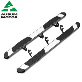8082-cv191-ss Ausum Motor Running Boards For 19-24 Silverado Sierra 1500 Crew Cab 6.4 Inch Nerf Bars Side Step