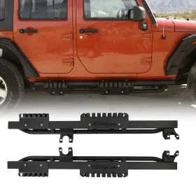 Jk02c102-bx Autofree Autopart Side Steps Nerf Bar 2pc For 2007-2018 Jeep Wrangler Jk 4dr Running Rock Slider