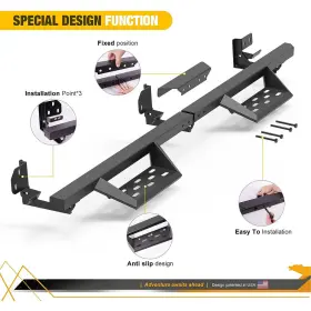 Urm02c105-bx Autofree-offroad Running Boards For 2019-2023 Dodge Ram 1500 Classic Steel Side Step Bars-4 Door #3
