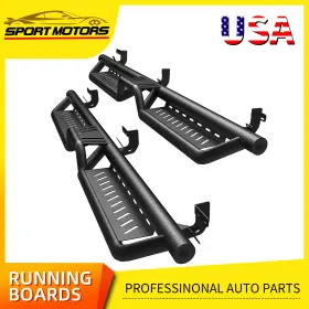 Autosaver88 197839155473 Drop Step Bars For 2009-2018 Dodge Ram 1500 Crew Cab Running Boards Two-stair