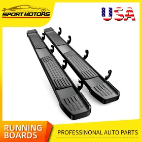 Autosaver88 197839715431 Running Board For 2019-24 Chevy Silverado/sierra Crew Cab 6 Inch Side Step Bars Blk