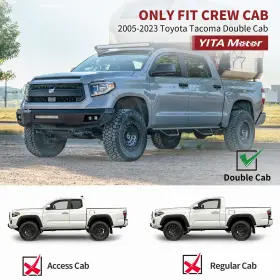 Autosaver88 197839905030 Drop Step Bars For 2005-2023 Toyota Tacoma Double Cab Running Boards Two-stair #2