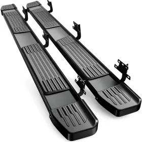 20192026 Autosaver88 199449982104 Running Boards 6 Inches For Ram 1500 Crew Cab Black Nerf Bars