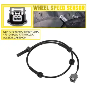 47910-4ba0a Auxito Front Lh And Rh Abs Wheel Speed Sensor Fits Nissan Rogue 2014 2015-2020 2.0l 2.5l