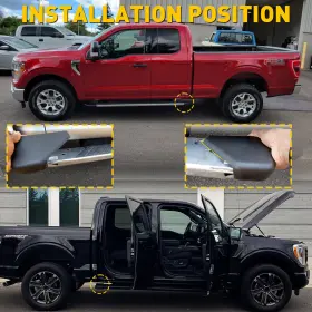 Fl3416n453-bb5yz9 Auxito Autoparts Rear Passenger And Driver Side Running Board End Cap Cover For 2015-22 Ford F150 #2