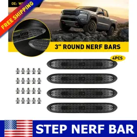 Fxd-tb-56411 Auxito For 3 Inch Round Nerf Bars Replacement Step Pad Kit Wsp001kit Black Left Right