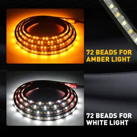 Tbdt-wy-1.5m Auxito 60 Inch 2pcs Running Drl Board Led Side Step Strip Lights For Bar Ram 1500 2500 3500 #2