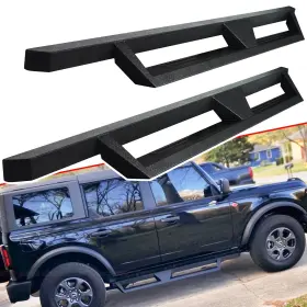 Beoc-at-tb-1a-2b-gj Beoc Fits 2021-2025 Ford Bronco 4 Door Black Running Boards Drop Side Steps Nerf Bars