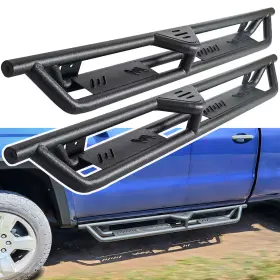 Beoc-at-tb-1c-2b-gj Beoc Fits 07-18 Silverado/sierra 1500 Double/extended Running Board Cab Step Side Bar