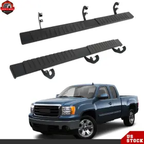 Ber442380 Berliii 2 Set Running Boards For Gmc Silverado/sierra 1500 07-18 6 Inch Side Step Nerf Bars