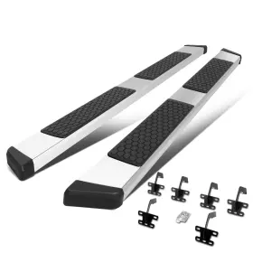 Step-113 Bezt Pair Flat Side Step Nerf Bar Running Board Replace For 19-22 Ram 1500 Quad Cab