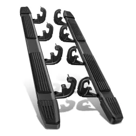Step-117 Bezt 6 Inch Aluminum Side Step Bar Running Baords For 19-24 Silverado Sierra Crew Cab