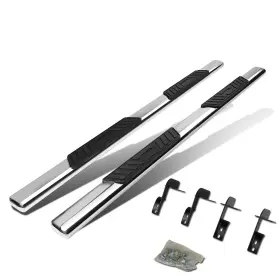 Step-130 Bezt 5 Inch Chrome Oval Side Step Nerf Bar Running Board For 99-16 Superduty Ext/super Cab