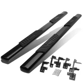 Step-135 Bezt 5 Inch Oval Side Step Nerf Bar Running Board Black For 2019-2020 Ram 1500 Quad Cab