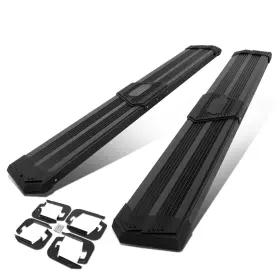 Step-158 Bezt 10 Inch Wide Side Step Bar Running Boards Fit 07-19 Silverado Sierra Crew Cab Pair