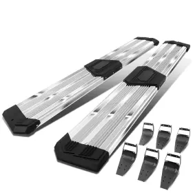Step-165 Bezt For F150 F250 F350 Extended Cab 15-20 10 Inch Ss Pleated Nerf Bar Running Boards