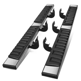 Step-20 Bezt For 09-23 Dodge Ram 1500/classic Quad Cab 6.75 Inch Flat Side Step Bar Running Board