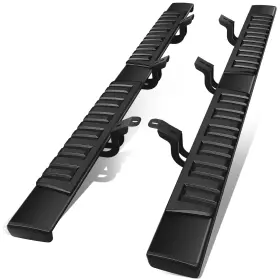 Step-23 Bezt For 07-21 Toyota Tundra Double Cab Black 6 Inch Flat Side Step Bar Running Boards