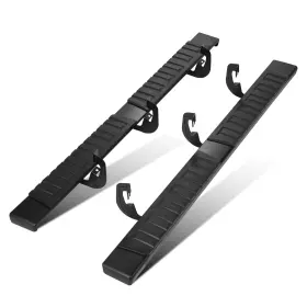 Step-33 Bezt 6 Inch Flat Running Boards Side Step Nerf Bar For 07-19 Silverado Sierra Ext Cab