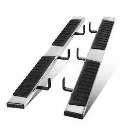 Step-34 Bezt Pair 6.6 Inch Flat Running Boards Side Step Bars For 05-24 Nissan Frontier Crew Cab